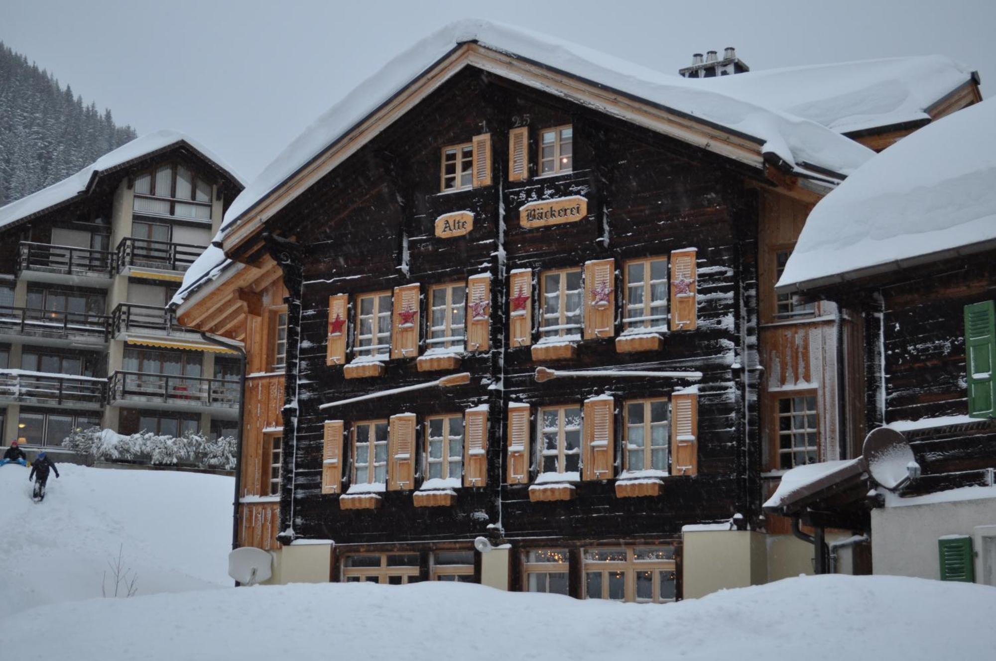Ferienwohnung Alte Bäckerei Mürren Exterior foto