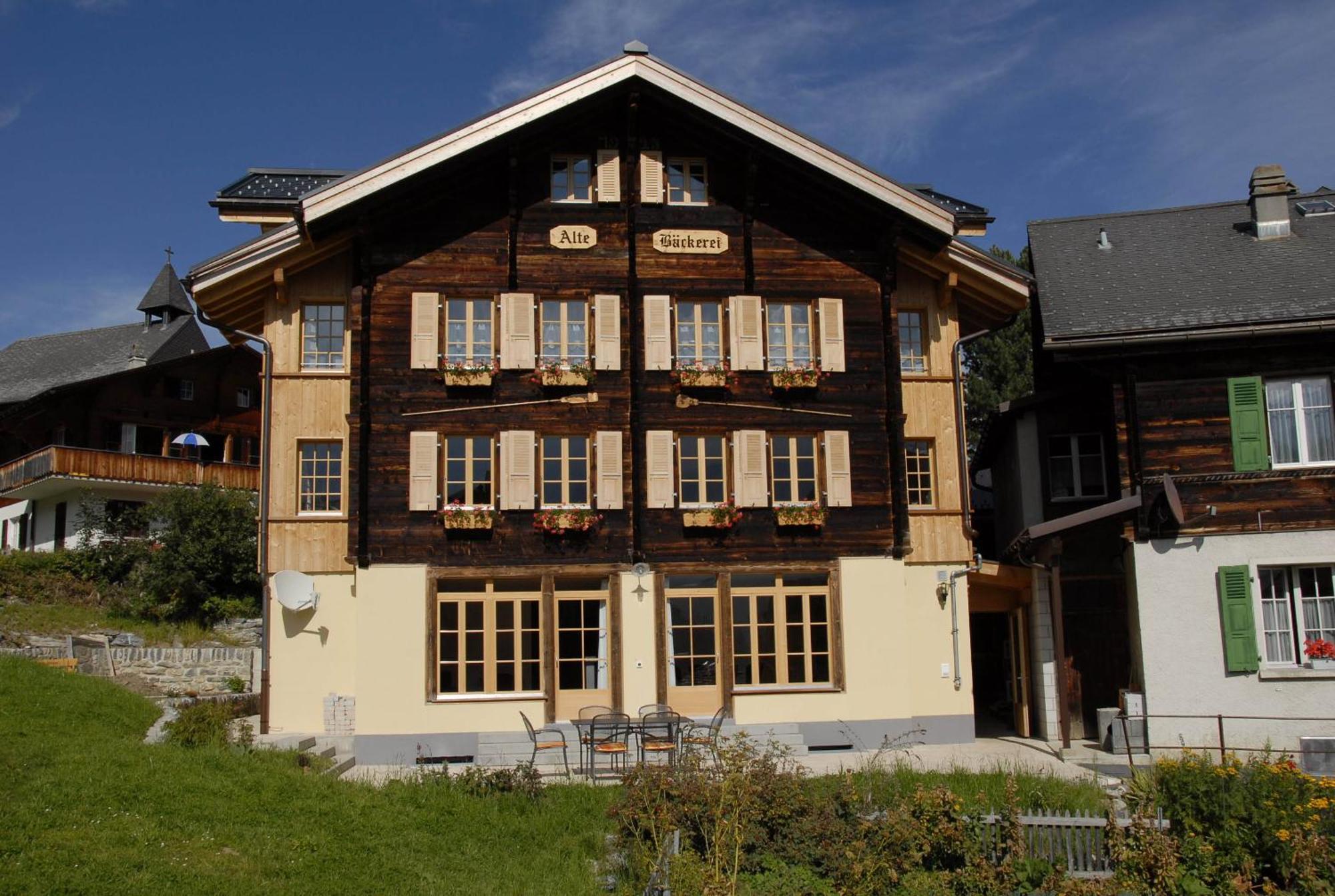 Ferienwohnung Alte Bäckerei Mürren Exterior foto